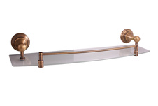 Glass shelf  500 mm bronze 