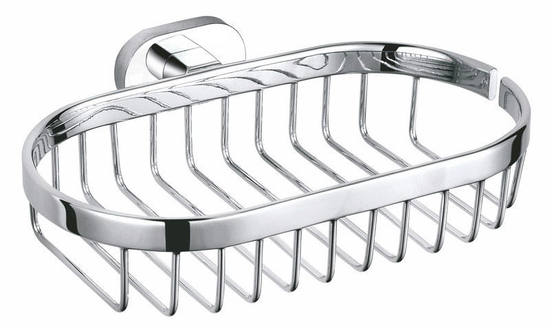 Wire soap dish white/chrome Bathroom accessory YUKON