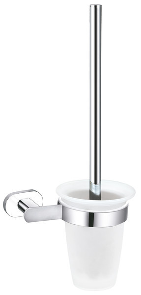 Toilet brush and holder chrome/white Bathroom accessory YUKON