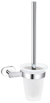 Toilet brush and holder chrome/white Bathroom accessory YUKON