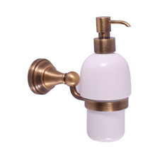Ceramic soap dispenser bronze 
