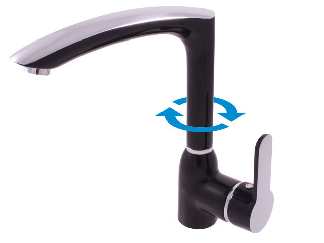 Sink faucets chrome/black ZAMBEZI