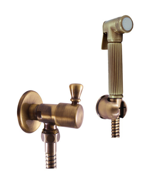 Built-in bidet mixer with shower MORAVA RETRO BRONZE