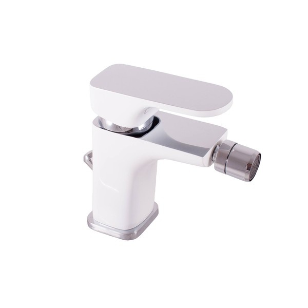 Bidet lever mixer YUKON WHITE/CHROME