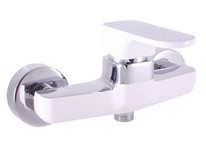 Shower lever mixer YUKON WHITE/CHROME