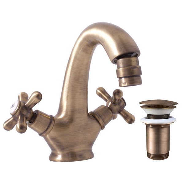 Bidet lever mixer MORAVA RETRO-BRONZE