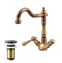 Basin lever mixer MORAVA RETRO bronze