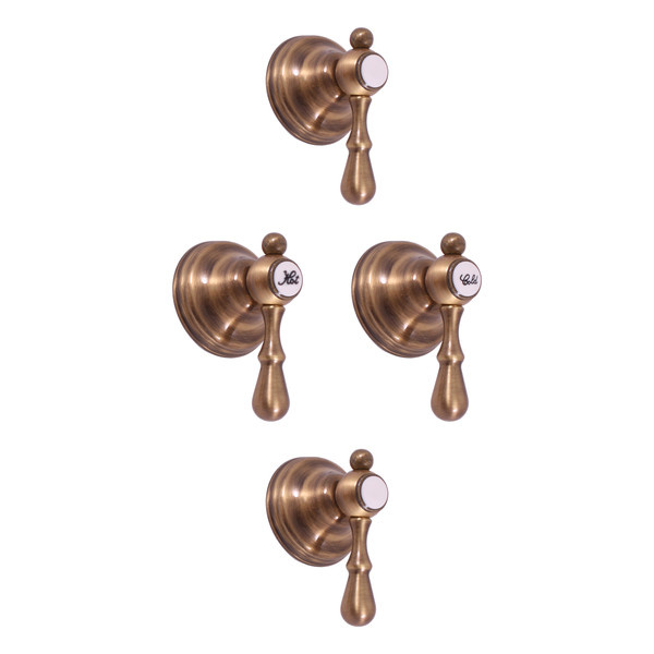 External shower mixer MORAVA RETRO bronze