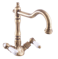 Kitchen lever mixer MORAVA RETRO bronze