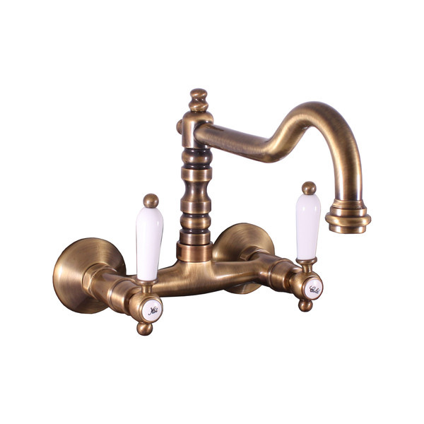 Basin lever mixer MORAVA RETRO bronze