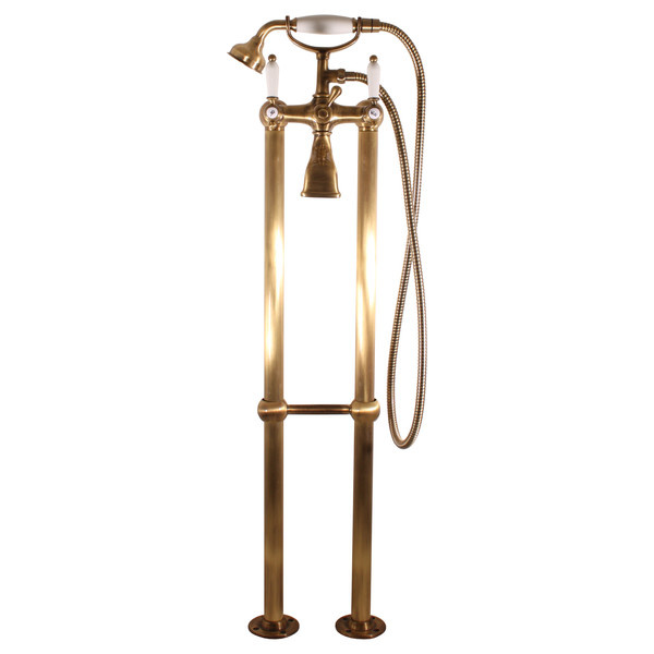 Bath tap mixer, freestanding MORAVA RETRO bronze