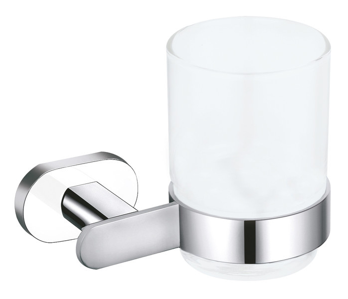 Toothbrush holder chrome/white Bathroom accessory YUKON