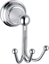 Triple robe hook chrome