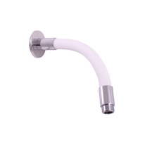 Shower holder with flexi tube - white