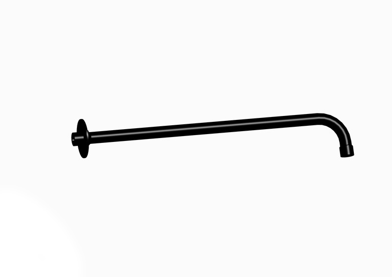 Fixed shower holder BLACK MATT