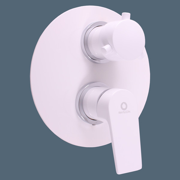 Built-in shower lever mixer white/chrome COLORADO