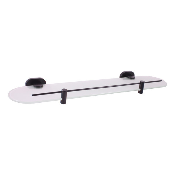 Glass shelf 500 mm black matt Bathroom accessory YUKON