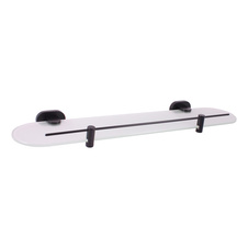 Glass shelf 500 mm black matt 