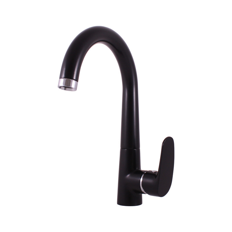 Sink lever mixer BLACK MATT/CHROME  AMUR