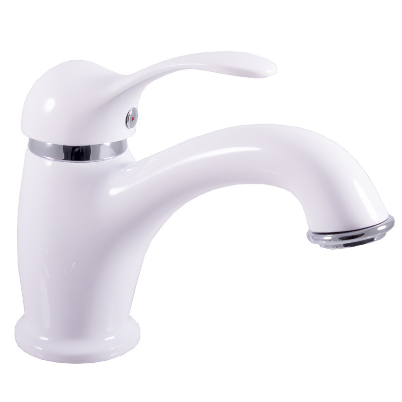  Basin lever mixer LABE GLOSSY WHITE/CHROME