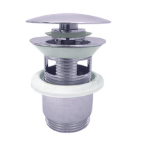 Basin pop-up waste  low CLICK/CLACK 5/4'' CHROME
