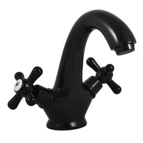 Basin mixer tap MORAVA RETRO BLACK MATT