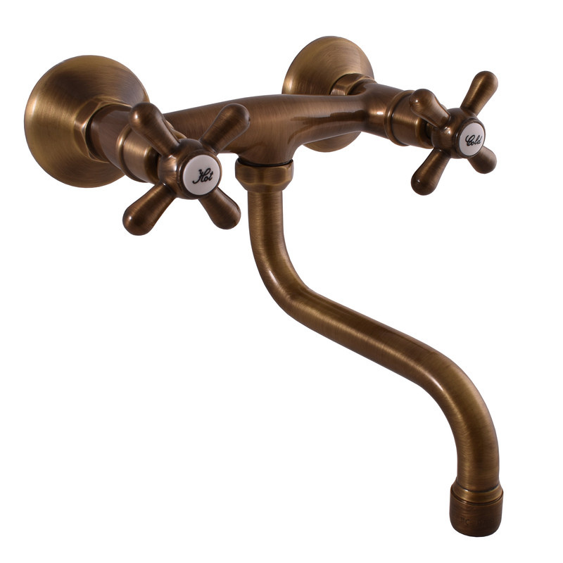 Basin lever mixer MORAVA RETRO bronze