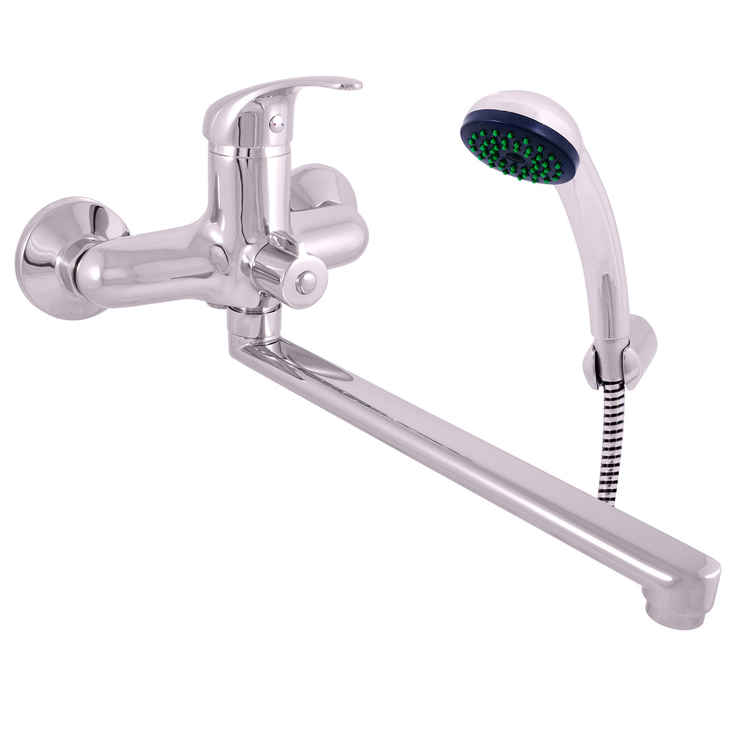 Basin/Bath lever mixer  wall-mounted