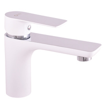 Basin lever mixer VLTAVA CHROME/WHITE