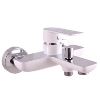 Bath lever mixer VLTAVA CHROME/WHITE