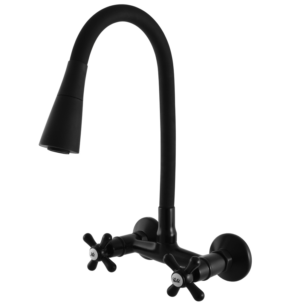 Sink lever mixer MORAVA RETRO BLACK MATT