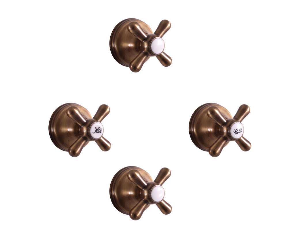 External shower mixer MORAVA RETRO bronze