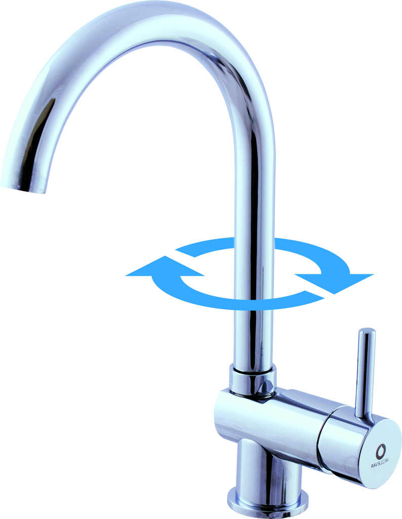 Basin/sink lever mixer for low presure water heater CHROME