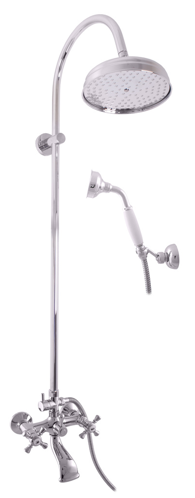 Bath mixer with shower column MORAVA RETRO