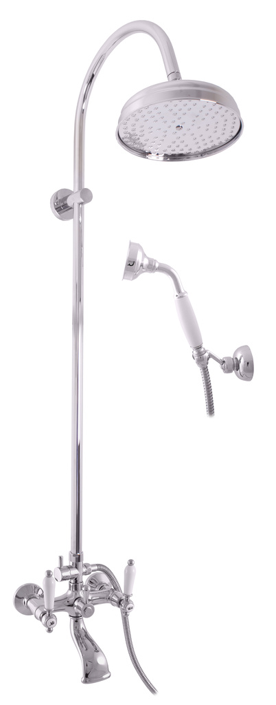 Bath mixer with shower column MORAVA RETRO