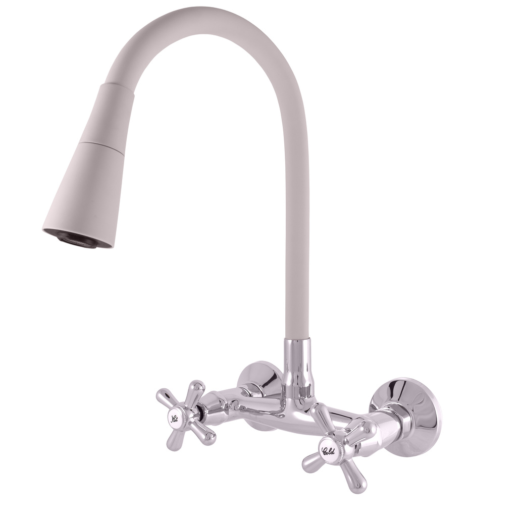 Wall mounted sink lever mixer MORAVA CHROME