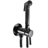 Built-in bidet lever mixer with shower SEINA BLACK