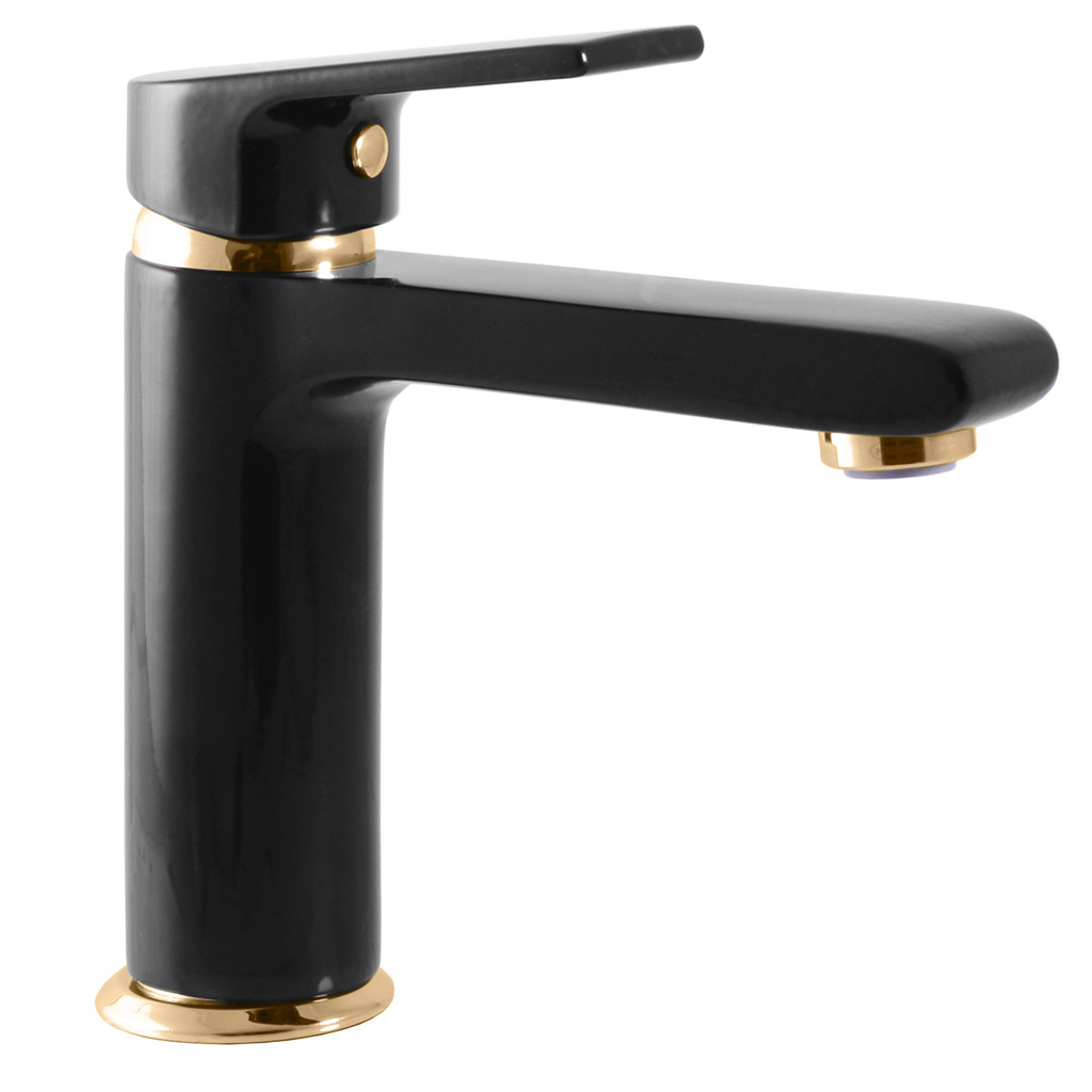 Basin lever mixer  COLORADO BLACK MATT/GOLD