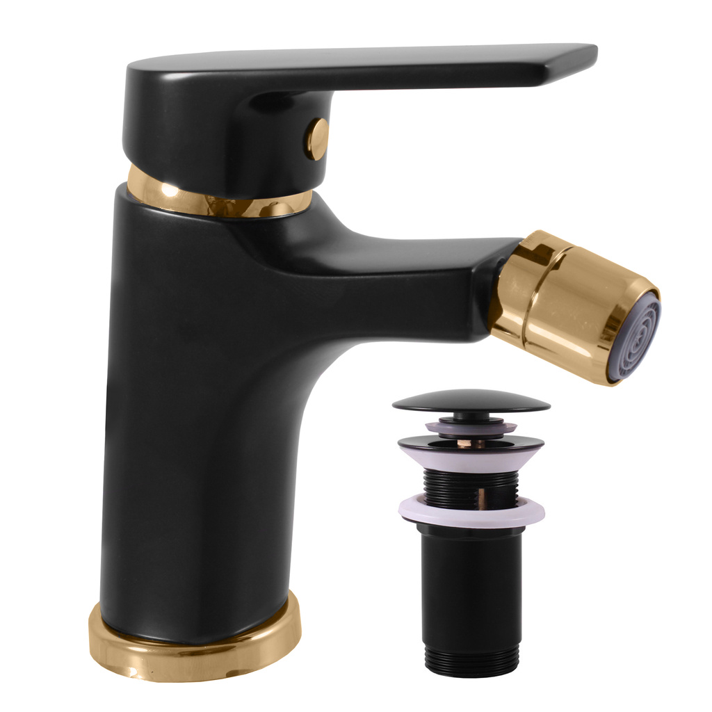 Bidet faucet COLORADO BLACK MATT/GOLD