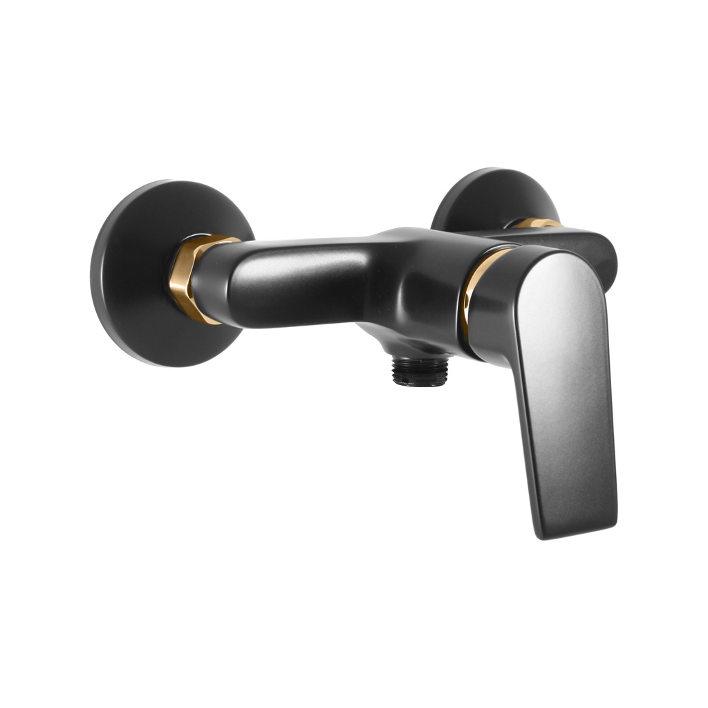 Single lever shower mixer COLORADO BLACK MATT/GOLD