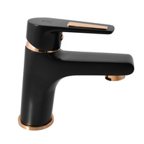 Washbasin faucet COLORADO BLACK MATT/GOLD