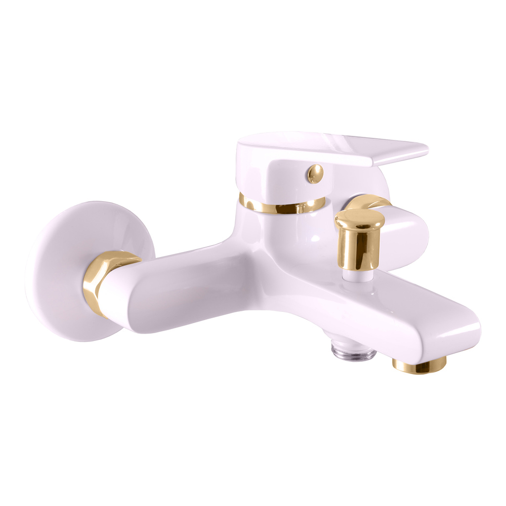 Bath faucet COLORADO GLOSSY WHITE/GOLD