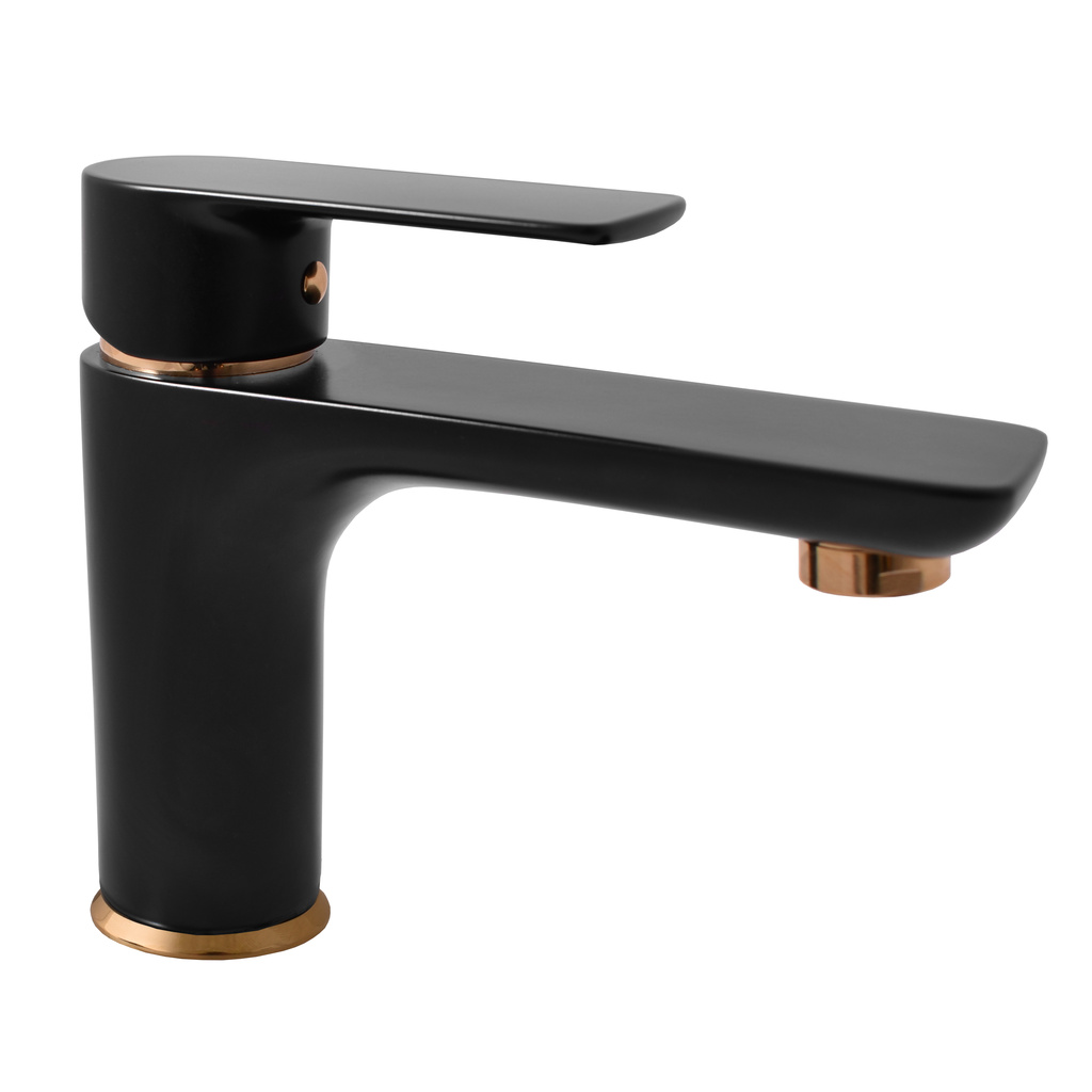 Washbasin faucet  VLTAVA BLACK MATT/GOLD