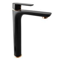 Washbasin faucet  high VLTAVA BLACK MATT/GOLD