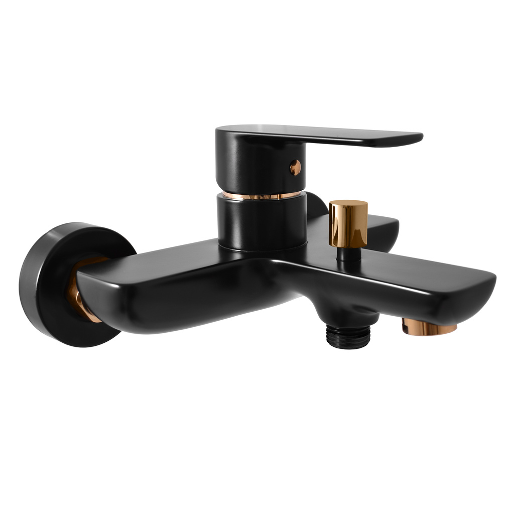 Bath lever mixer VLTAVA BLACK MATT/GOLD