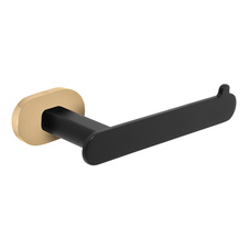 Toilet paper holder black matt/gold  