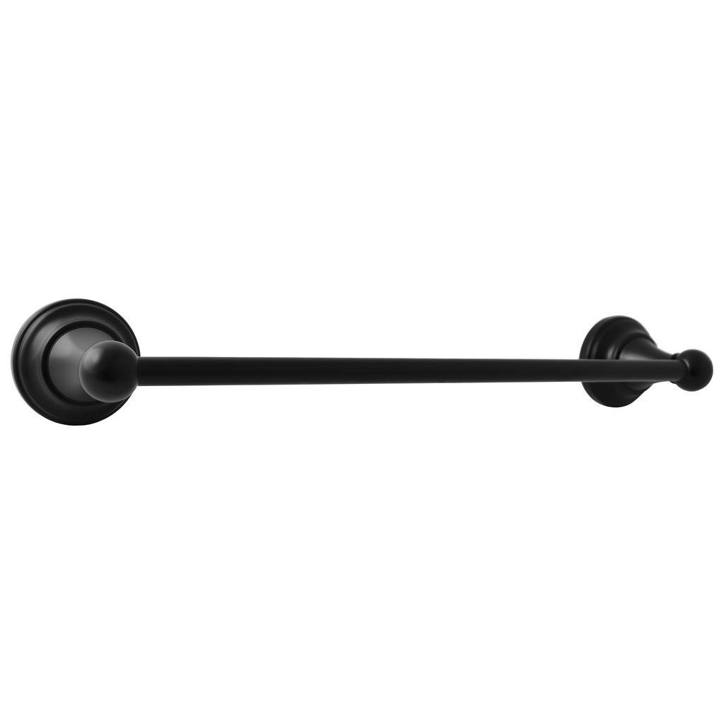 Towel holder 400,5 mm black matt Bathroom accessory MORAVA RETRO