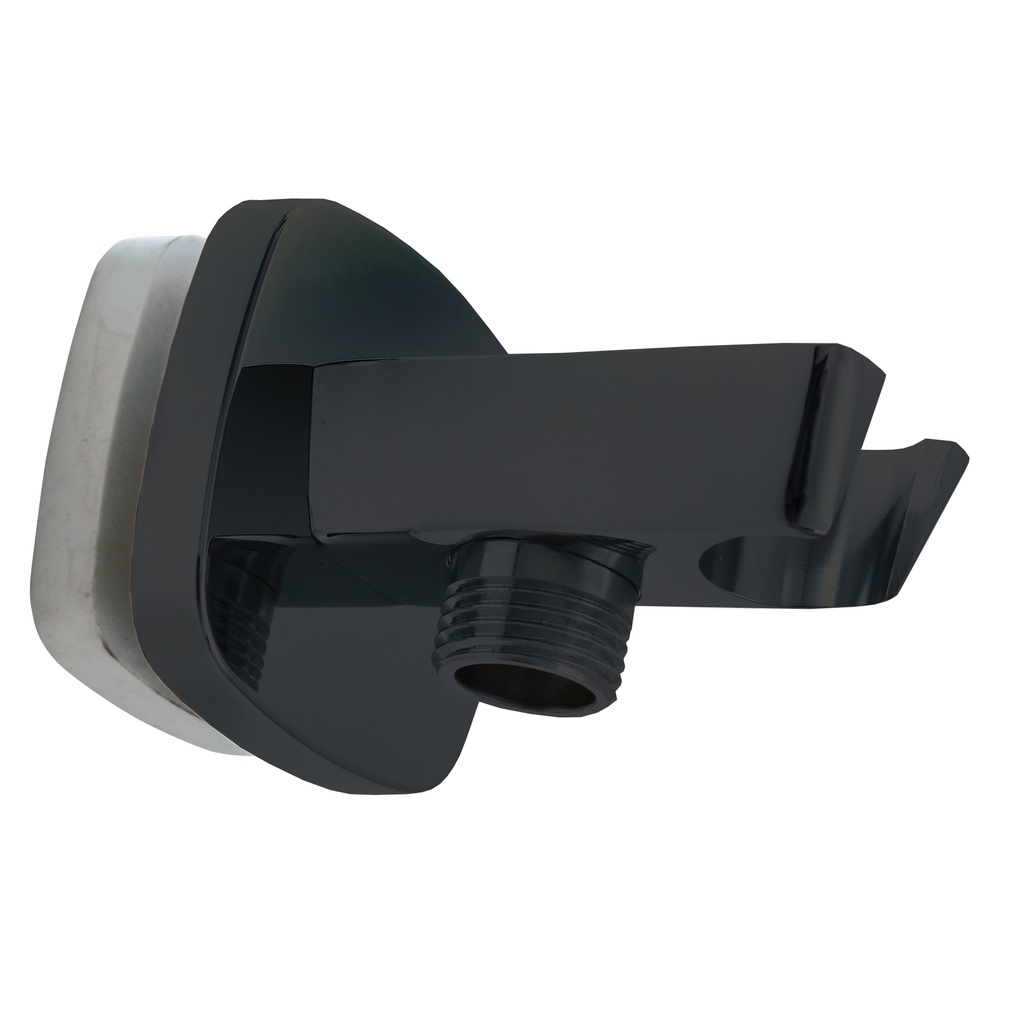 Shower holder with hose outlet  BLACK MATT