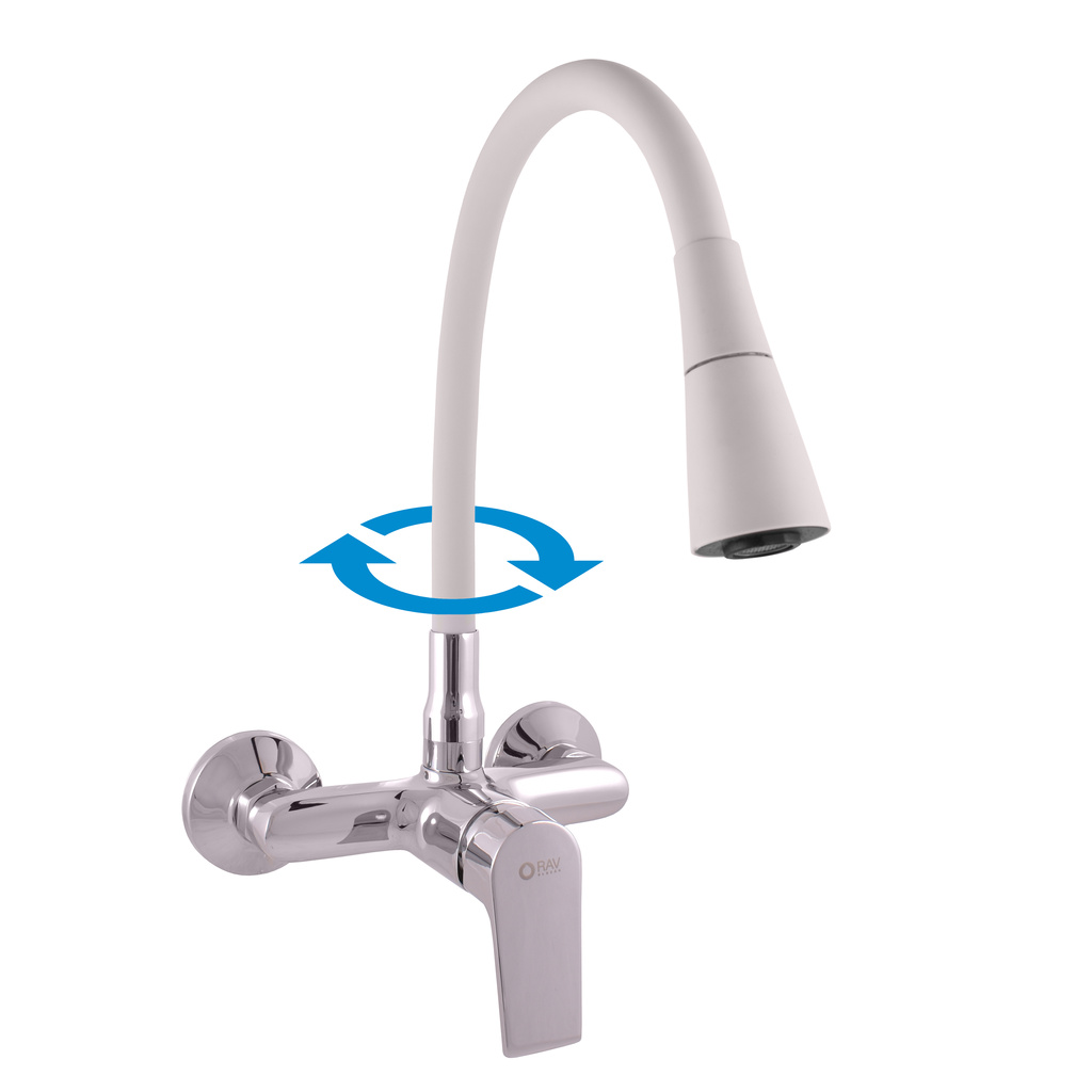 COLORADO Sink lever mixer with flexible spout