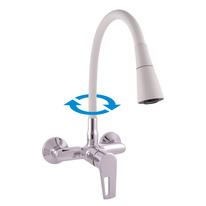 COLORADO Sink lever mixer with flexible spout